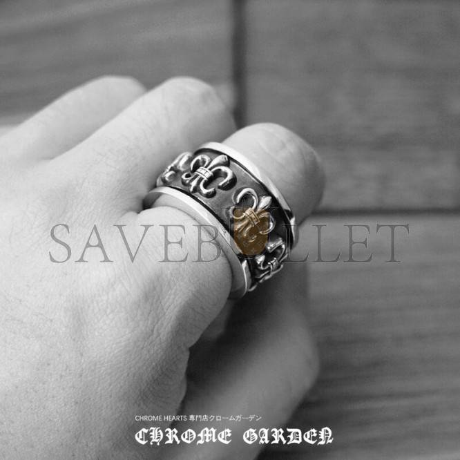 CHROME HEARTS BS FLEUR SPINNER RING