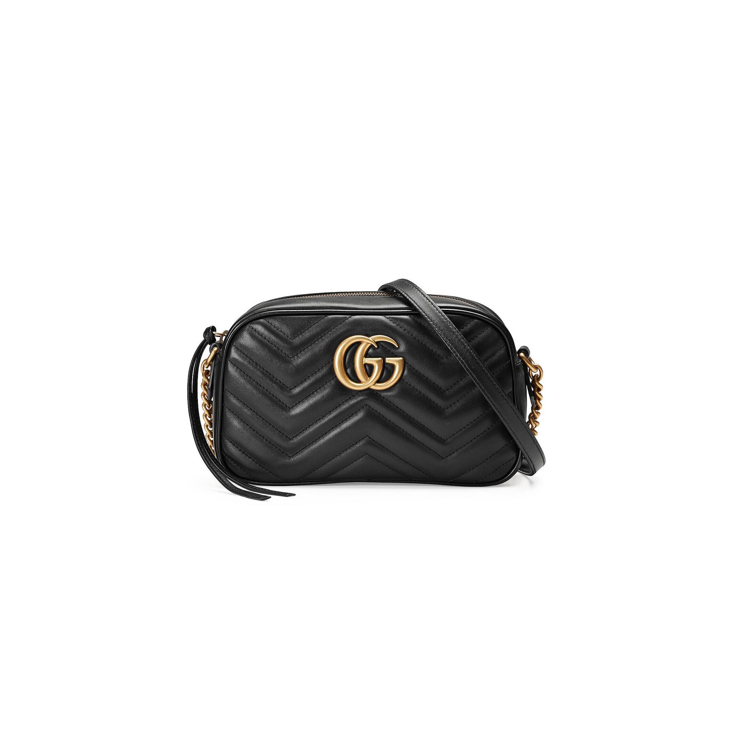 GUCCI GG MARMONT SMALL MATELASSÉ SHOULDER BAG 447632  (24*13*7cm)