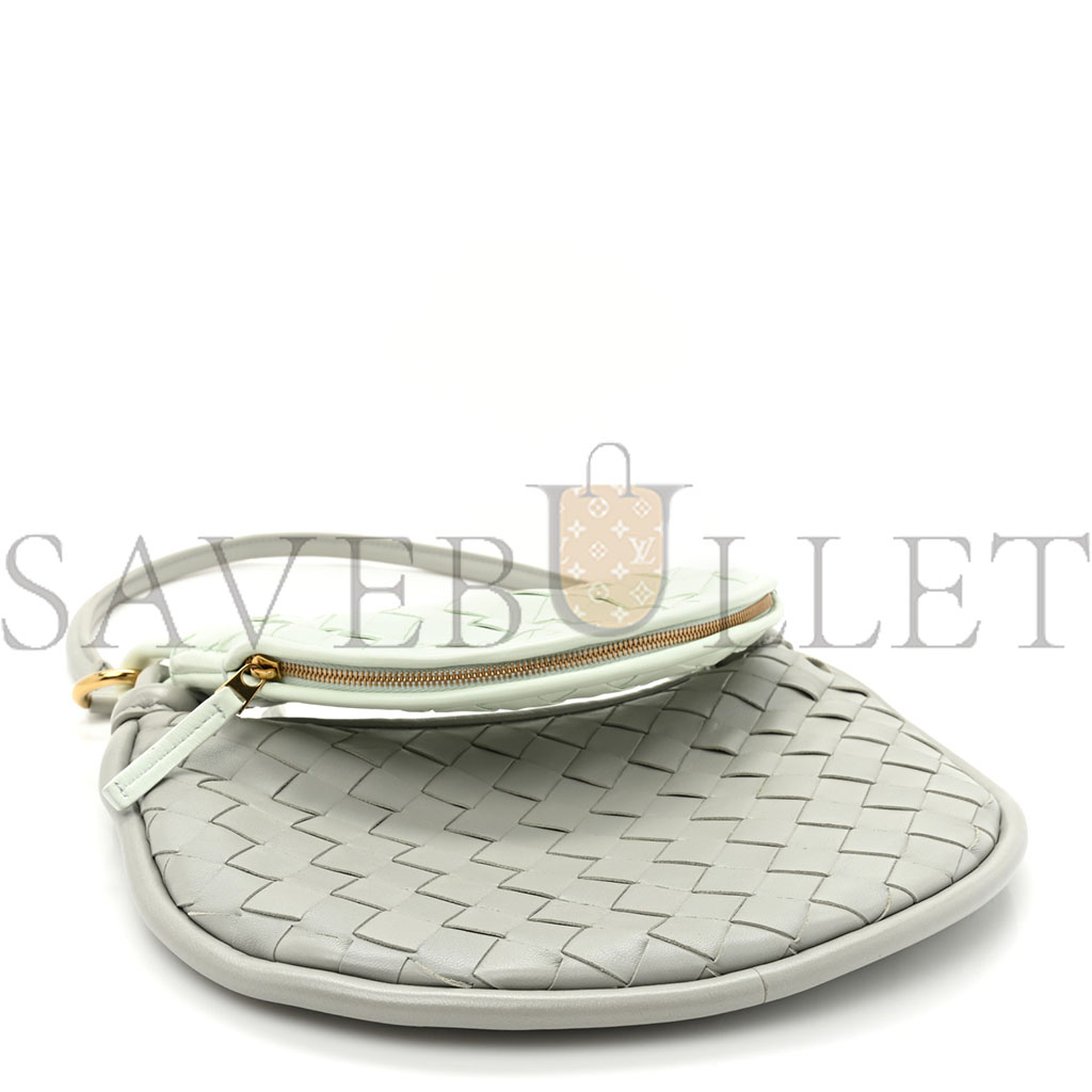 BOTTEGA VENETA NAPPA INTRECCIATO SMALL GEMELLI AGATE GREY GLACIER (25*18*6cm)