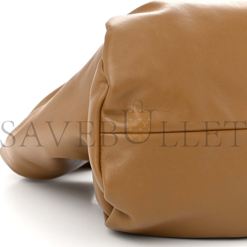 BOTTEGA VENETA SMOOTH BUTTER CALFSKIN SMALL THE SHOULDER POUCH MOUTARDE  (38*17*11cm)