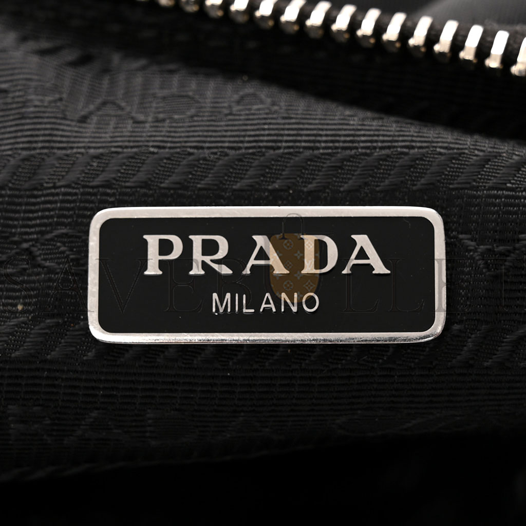 PRADA NYLON RE-EDITION 2005 SHOULDER BAG BLACK (22*18*6cm)