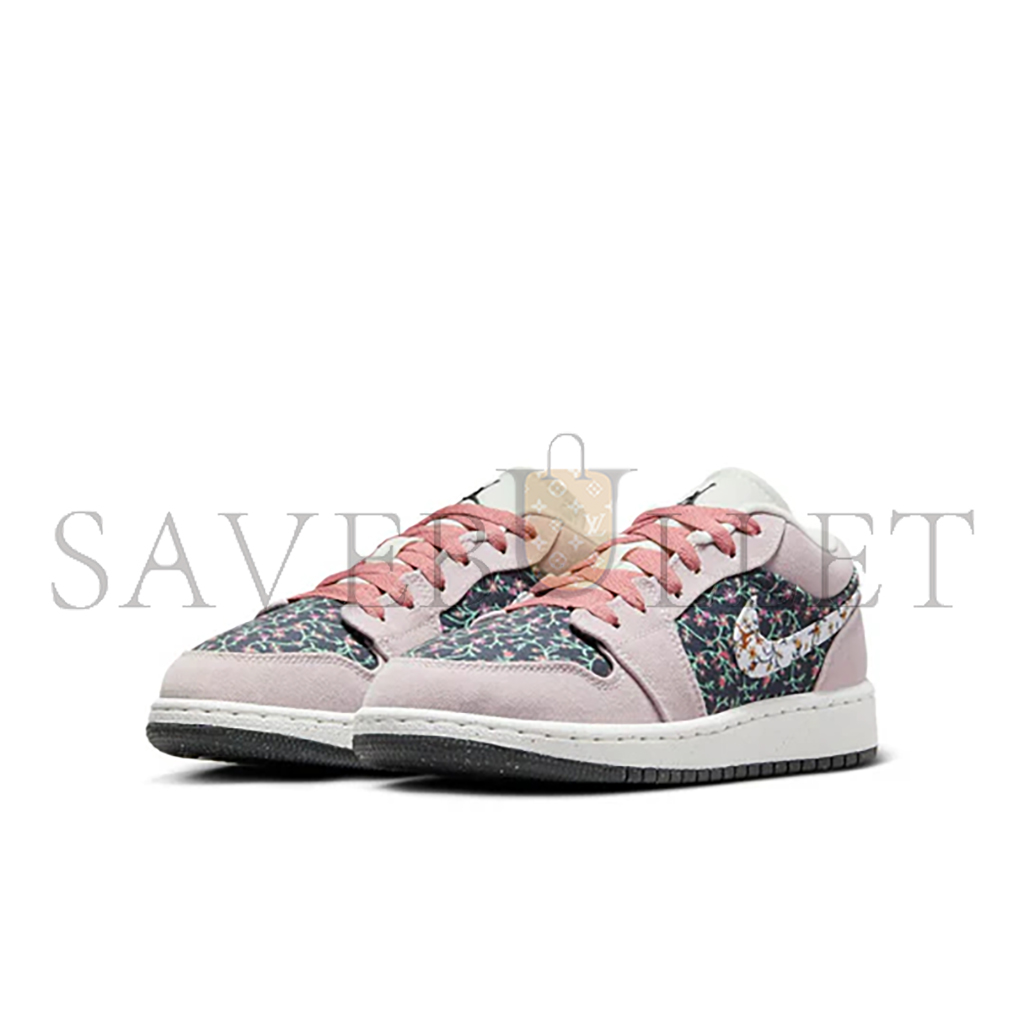 NIKE AIR JORDAN 1 LOW SE CANVAS FLORAL FJ3445-001