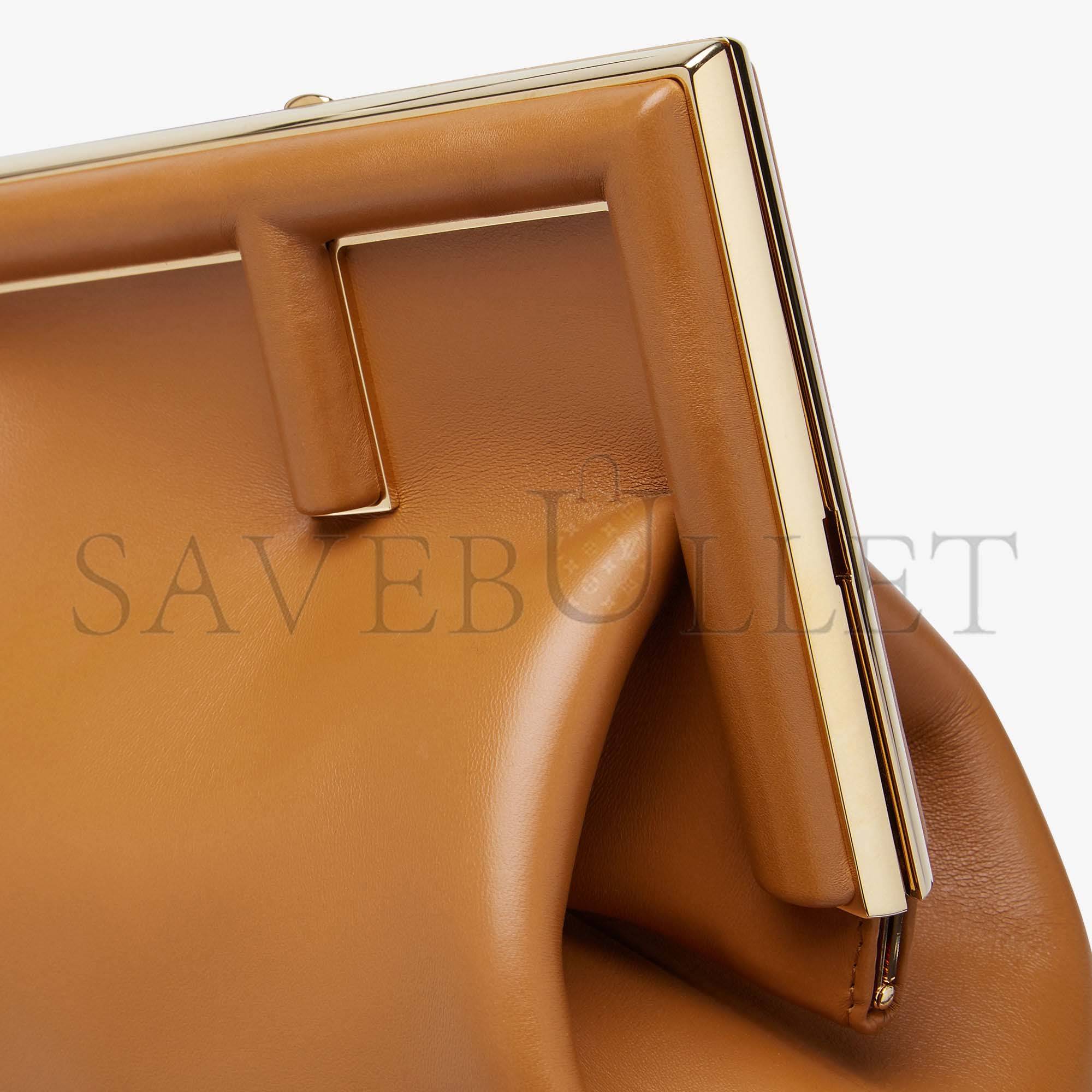 FENDI FIRST MEDIUM - BROWN LEATHER BAG 8BP127ABVEF0NYJ (32.5*23.5*15cm)