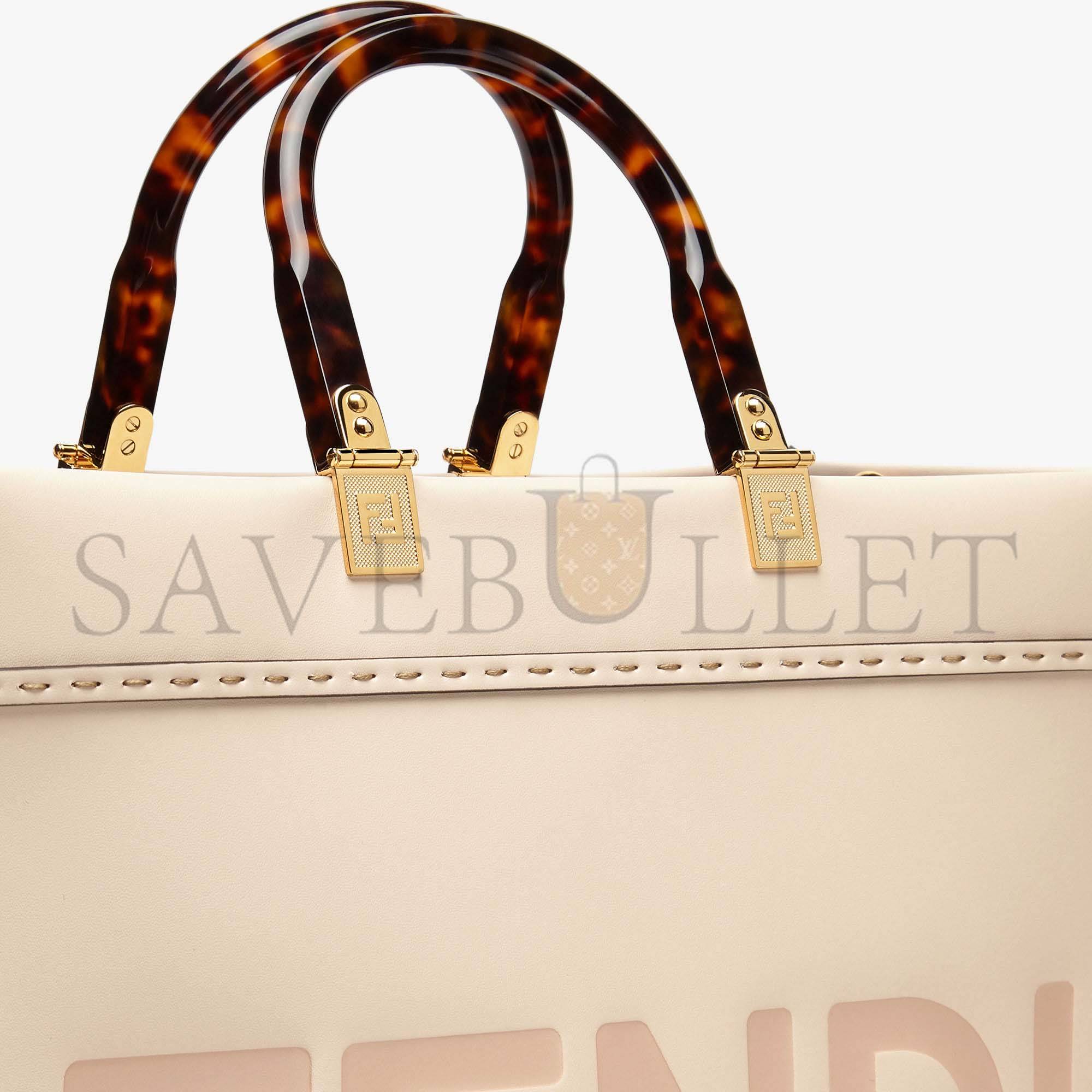 FENDI SUNSHINE MEDIUM - PINK LEATHER SHOPPER 8BH386ABVLF1BA9 (35*31*17cm)