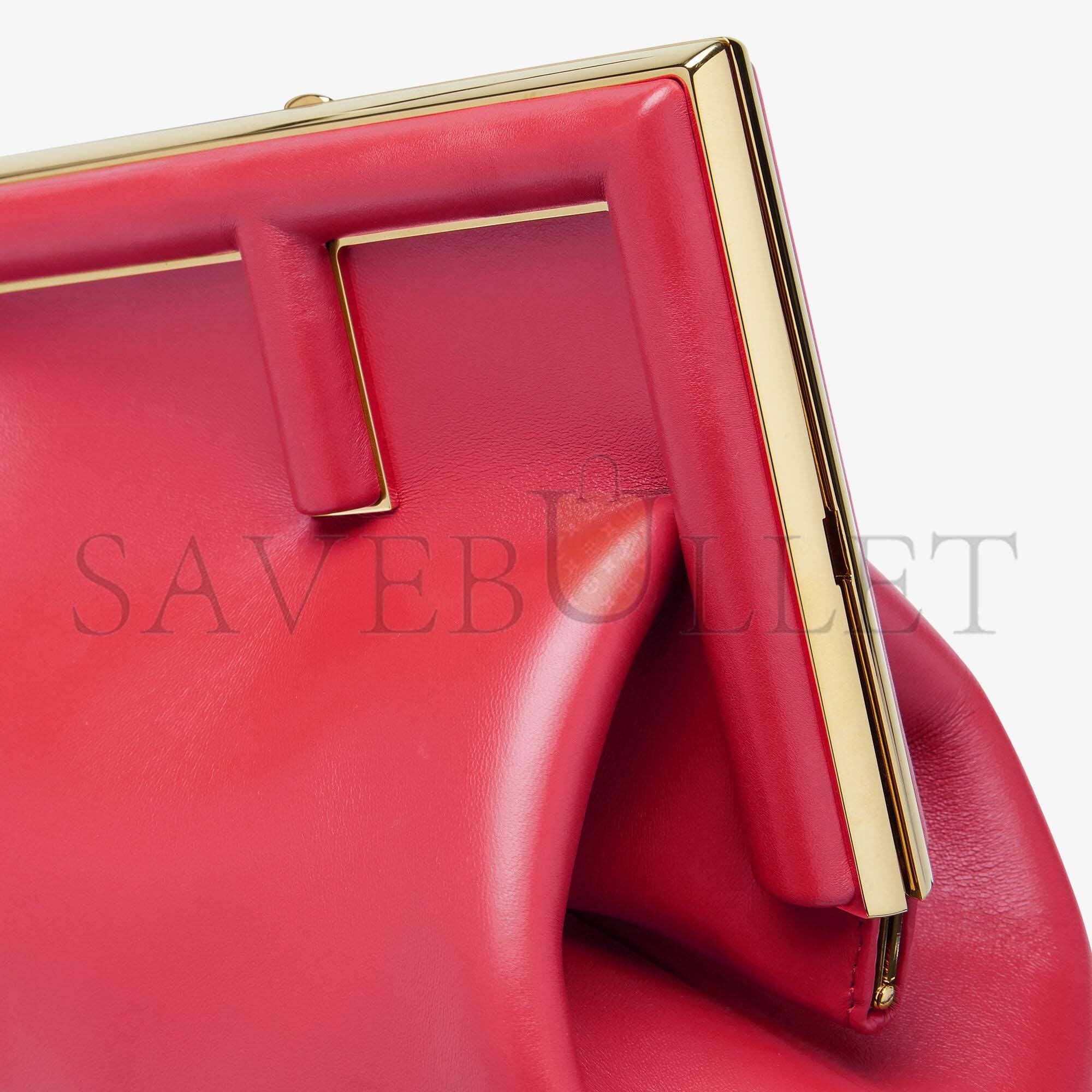 FENDI FIRST MEDIUM - FUCHSIA LEATHER BAG 8BP127ABVEF1HB7 (32.5*23.5*15cm)