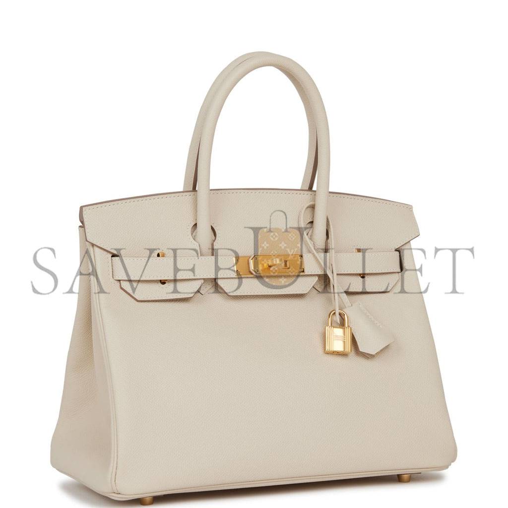 HERMES BIRKIN 30 CRAIE EPSOM GOLD HARDWARE  (30cm)