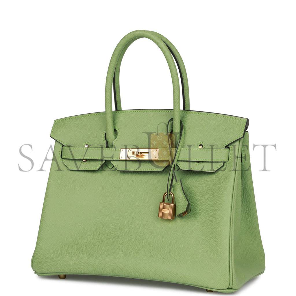 HERMES BIRKIN 30 VERT CRIQUET EPSOM GOLD HARDWARE (30cm)