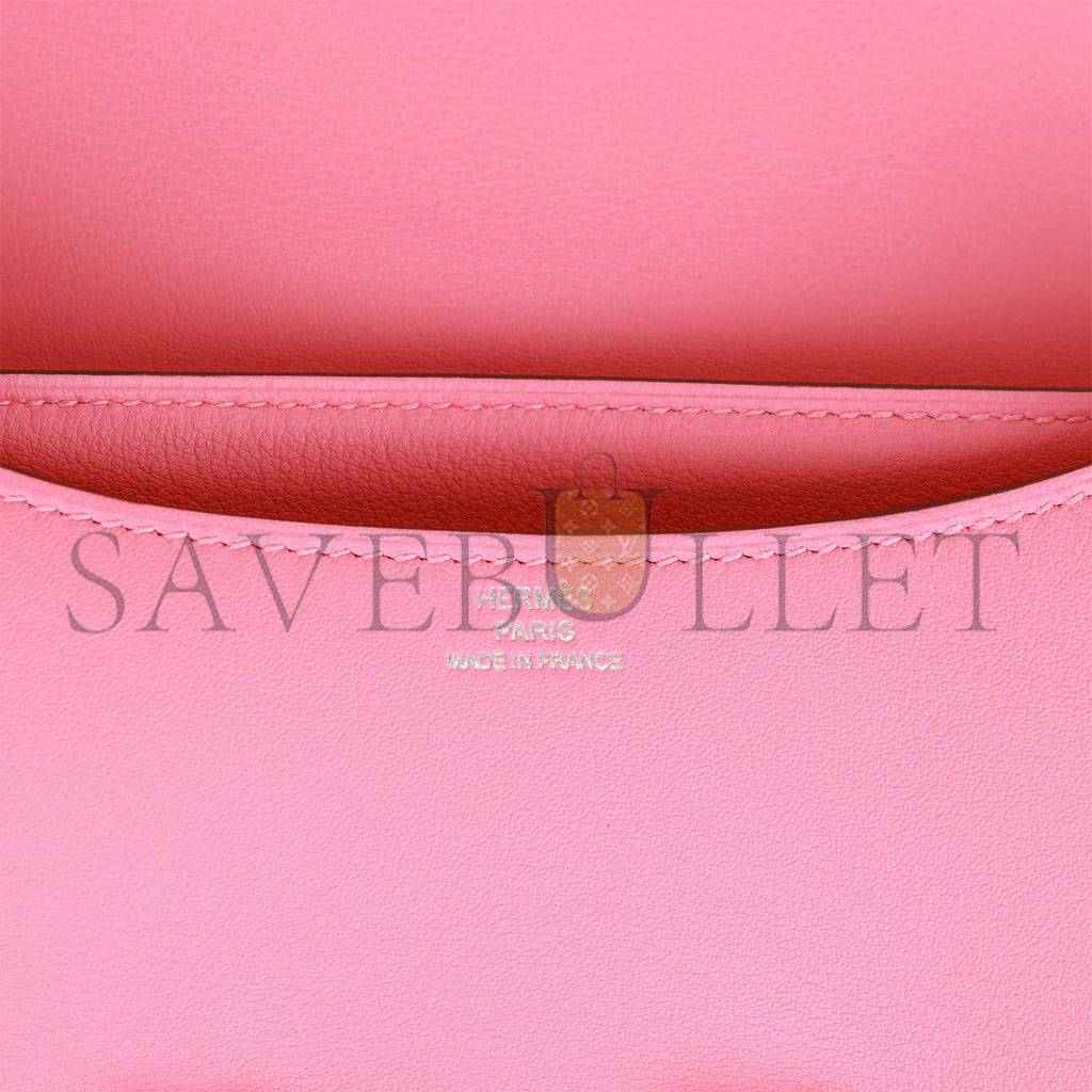 HERMES CONSTANCE 18 ROSE AZALEE SWIFT PALLADIUM HARDWARE 39827910099038 (18cm)