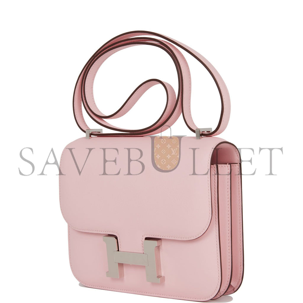 HERMES CONSTANCE 18 ROSE SAKURA SWIFT PALLADIUM HARDWARE 39691674026078 (18cm)