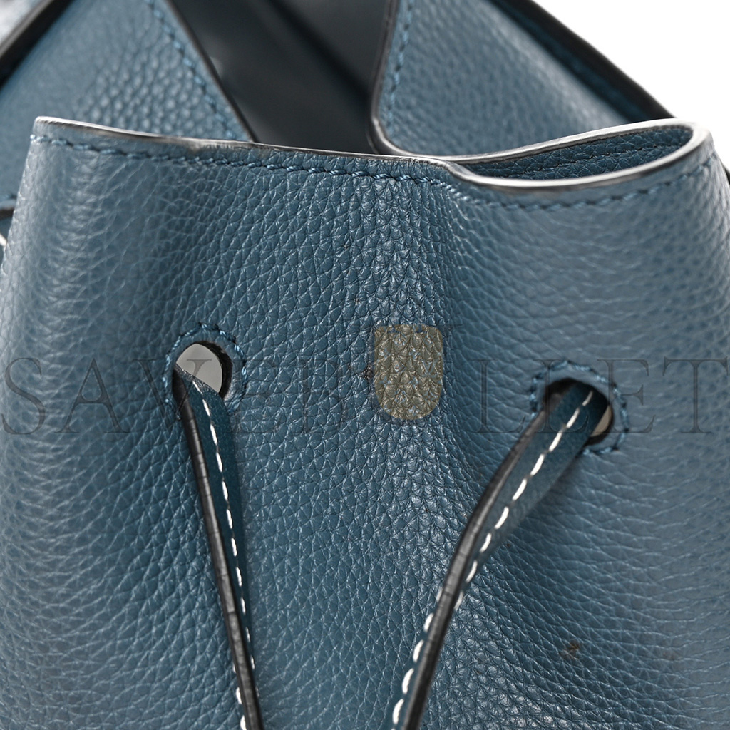 LOEWE CALFSKIN SMALL HAMMOCK SHOULDER BAG MARINE (30*25*13.5)