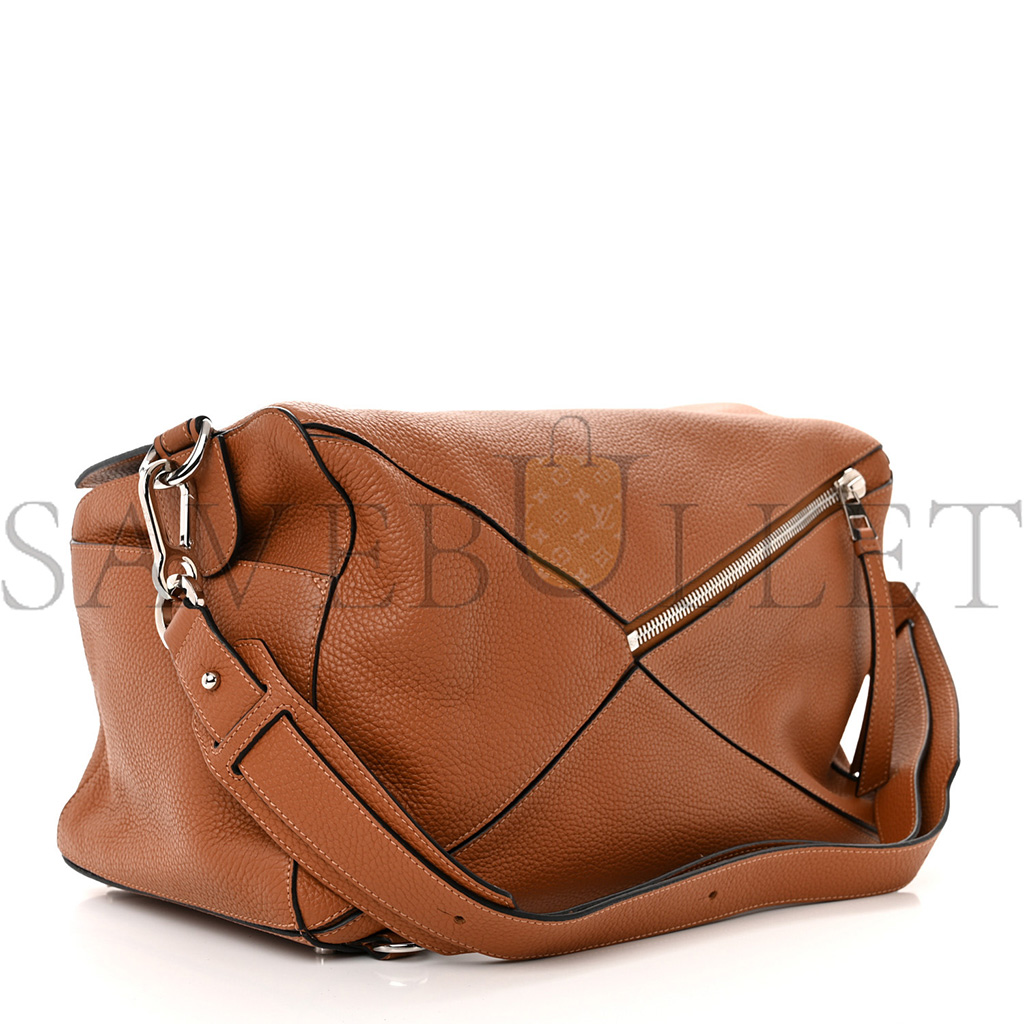 LOEWE CALFSKIN LARGE PUZZLE BAG TAN (36.5*23*19cm)