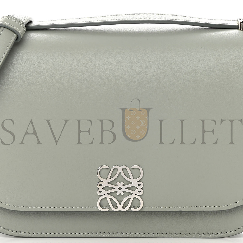 LOEWE SILK CALFSKIN SMALL GOYA BAG GRAY (19*13*6cm)