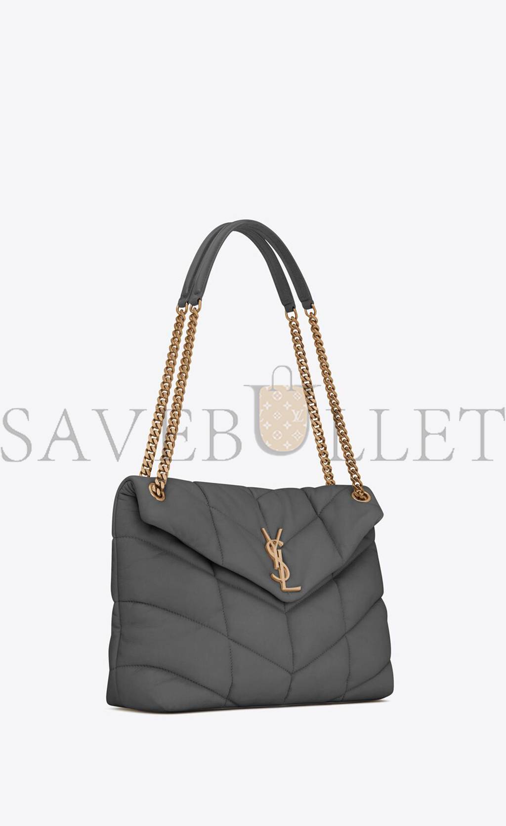 YSL PUFFER MEDIUM CHAIN BAG IN QUILTED LAMBSKIN 5774751EL071112 (35*23*13.5cm)