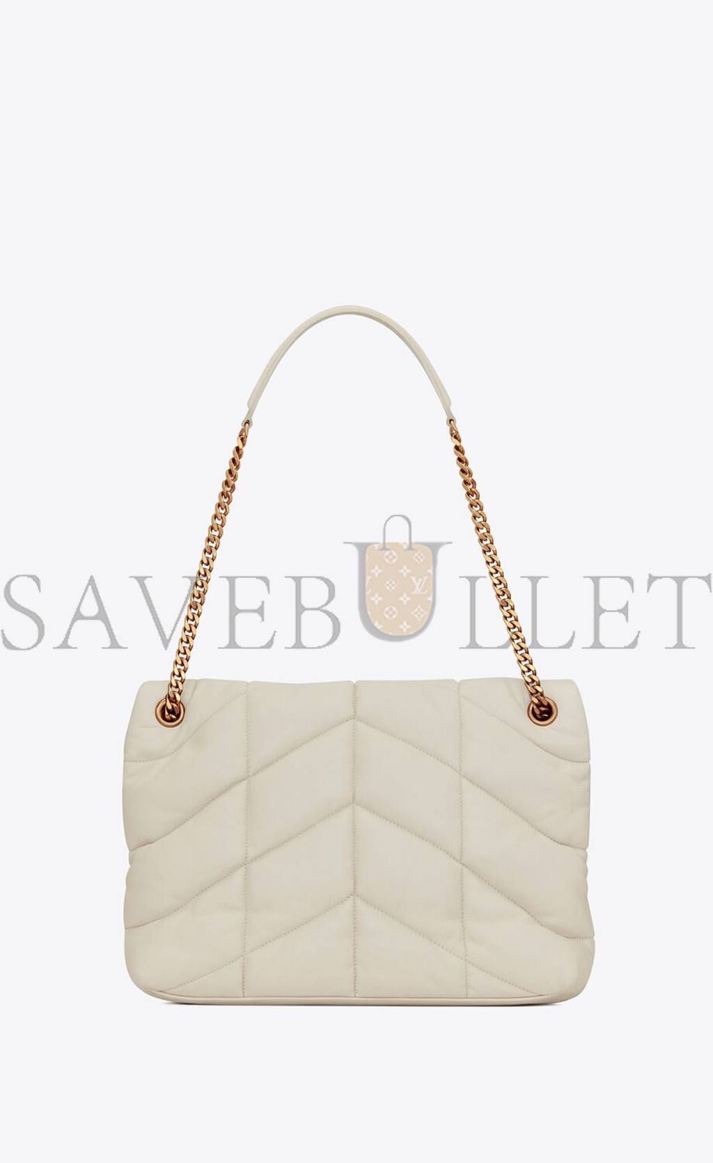 YSL PUFFER MEDIUM CHAIN BAG IN QUILTED LAMBSKIN 5774751EL079207 (35*23*13.5cm)