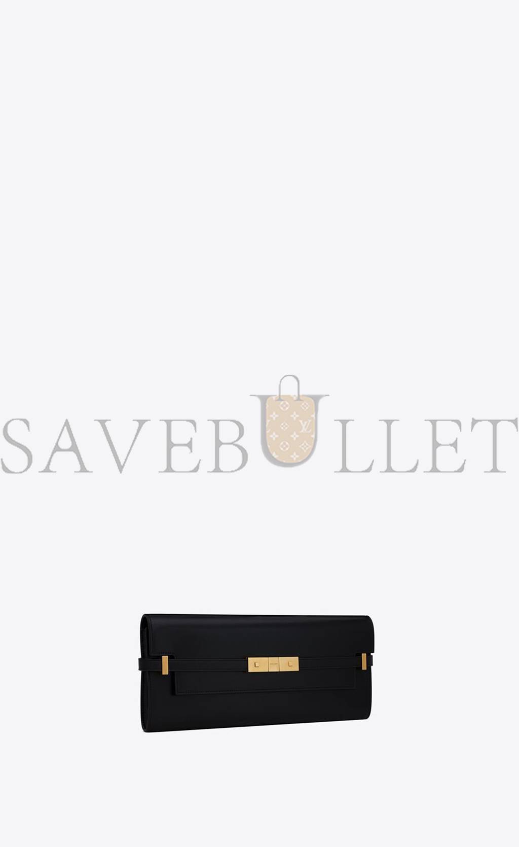 YSL MANHATTAN CLUTCH IN BOX SAINT LAURENT LEATHER 69594916C6W1000 (31*14*3cm)